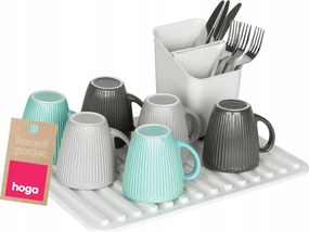 Ételszárító Tálca Csepegtető Evőeszköz Tartó Nagy Készlet