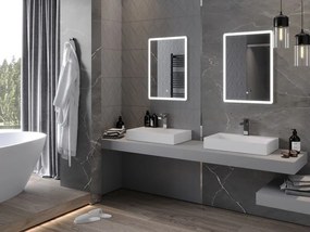 Mexen Navia, LED fürdõszobai tükör háttérvilágítással 50 x 70 cm, 6000K, páramentes, 9803-050-070-611-00
