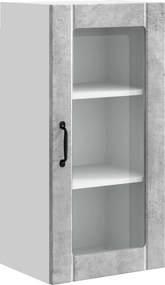vidaXL Konyhaszekrény polcokkal Beton Szürke 40 x 31 x 80 cm Faanyag