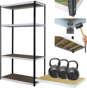 Helios fém tároló állvány garázs állvány 180x110x45cm 4Px350kg