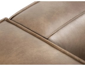 Világosbarna bőr sarokkanapé (bal oldali) Madame – Windsor &amp; Co Sofas