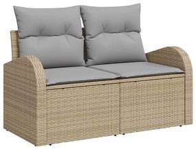 Kerti Kanapé Szett 6 pcs bézs és világosszürke 100 x 55 x 73 cm