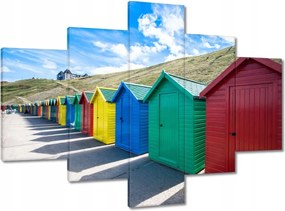 Vászonkép 100x70 Színes szörftárolók