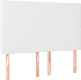 fehér műbőr fejtámla 144x5x118/128 cm