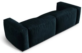 Sötétkék bársony moduláris kanapé 240 cm Martina – Micadoni