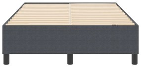 Boxspring Ágy Sötétszürke Kis dupla Corduroy Anyag