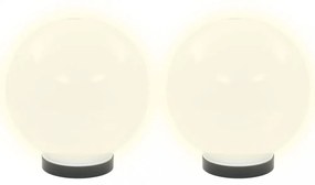 2 db LED gömblámpa 20 cm PMMA