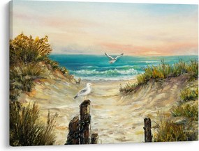 Kép - homokos tengerpart (70x50 cm)