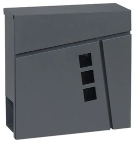 Postaláda BK 932 II, csővel és ablakokkal, antracit