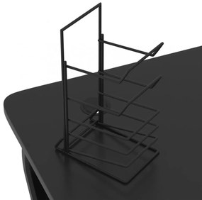 fekete ZZ-lábú gamer asztal 90 x 60 x 75 cm