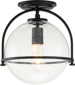 Quintiesse SOMERSET QN-SOMERSET-F-C-BK Plafonlámpa 1x60W/E27