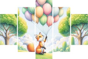 Kép – Boldog róka (150x105 cm)