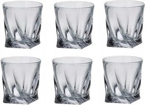 Bohemia Quadro Pálinkás/Likőrös Pohár Készlet, 6 darabos, 6 x 55ml