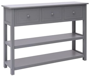 szürke tömör császárfa tálalószekrény 108 x 30 x 76 cm