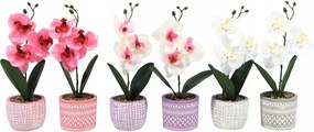 Mesterséges Orchidea Cserépben 28CM