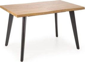 Dickson 2 bővíthető étkezőasztal – natúr tölgy / fekete 150 - 210 cm