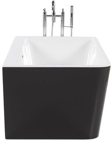 Fekete fürdőkád 170 x 80 cm HASSEL Beliani