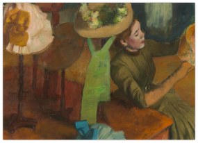 Üveg kép - Edgar Degas, The Millinery Shop, reprodukciók (70x50 cm)