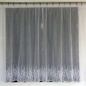 Mg Függöny jacquard 623/764 Fehér 390X160 K szalaggal