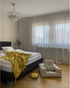 Mini Cube Dark Grey kinyitható gyerekfotel lábtartóval - Karup Design