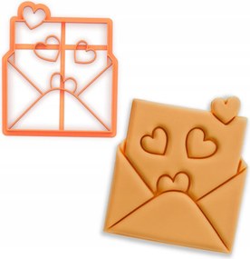 Prémium Kekszlyukasztó Forma Valentin Napi Levél Boríték Valentin nap