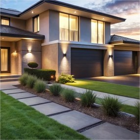 LED Kültéri fali lámpa QUERK 2xLED/3W/230V 3000K IP54 fekete