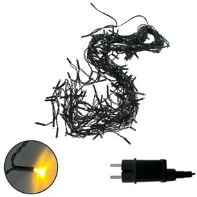 LED karácsonyi kültéri fényfüzér, 200 LED/230V, 7,6 m, IP44, fekete