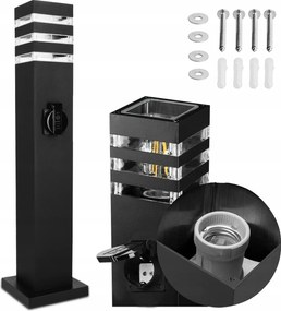 Led Kerti Lámpa Kültéri Álló Oszlop 1X Aljzat 230V E27 IP54 60cm