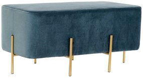 Modern ülőpad kék arany 91 cm