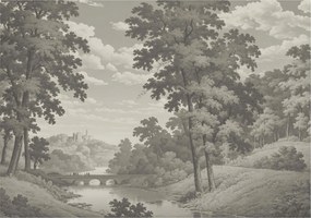 Dekoratív Fotótapéta Hálószobába Kastély és híd 312x219 Ragasztó