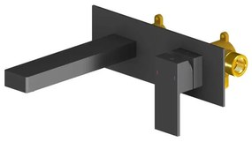 AREZZO design CUBEFIELD fali mosdócsaptelep, fekete