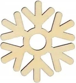 Karácsonyi Hófehérke Dekoráció Fa Csillag 5cm