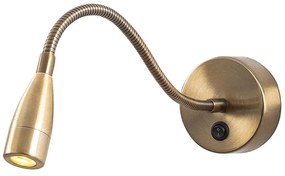 Aranyszínű LED fali lámpa Reading – Opviq lights