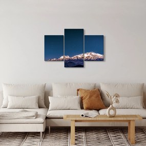 A hegyek és az éjszakai égbolt képe (90x60 cm)