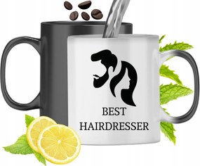 Mágikus Bögre Fodrásznak Színváltós, fényképes nyomattal