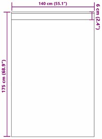 Függönyök függönyökkel 2 pcs Narancssárga 175x140cm Poliészter