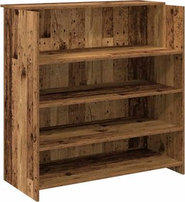 vidaXL recepciós pult antik fa 100x50x103,5 cm szerelt fa