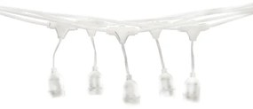 Kültéri fénylánc 15xE27/0,5W/230V 15 m IP44 fehér