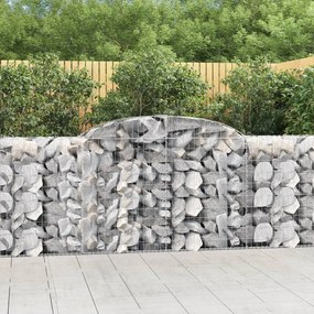 9 db íves horganyzott vas gabion kosár 300 x 50 x 100/120 cm