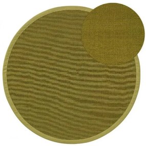 Szizál szőnyeg Sana Green o 150 cm kör alakú