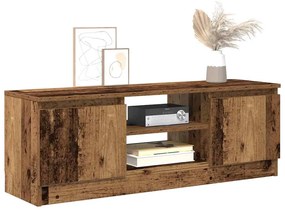 antik fa színű szerelt fa TV-szekrény 102x30x36 cm