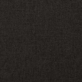 vidaXL kétszemélyes fekete szövet kanapéágy két párnával