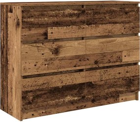 vidaXL antik fa szerelt fa tálalószekrény 100x35x76 cm