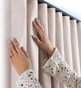 Filumi Velúr függöny wave szalag békáknak a konyhába Világos Bézs 400x260