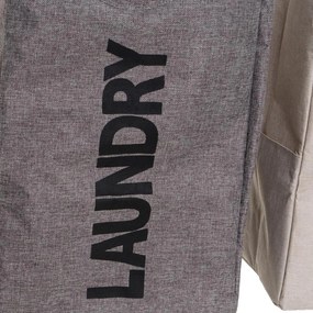 Szürke-bézs textil szennyeskosár szett 2 db-os – Casa Selección