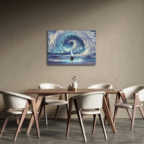 Kép - Illusztráció egy lándzsás fiúról (70x50 cm)
