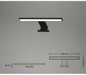 Briloner 2104-015 - DUN LED fürdőszobai tükörvilágítás 5W, 30 cm, IP44