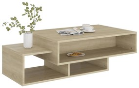 Sonoma tölgy színű szerelt fa dohányzóasztal 105 x 55 x 32 cm