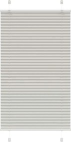 vidaXL pliszírozott redőny világosszürke 75x100 cm szövetszélesség