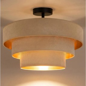 BRILAGI - Felületre szerelhető csillár LUNETA 1xE27/60W/230V Ø 40 cm bézs/arany